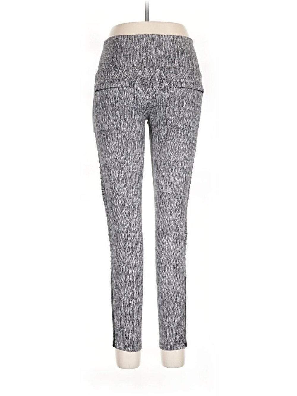 Athleta Delancey Textured Moto Leggings – Black & White – Size L - Picture 3 of 5